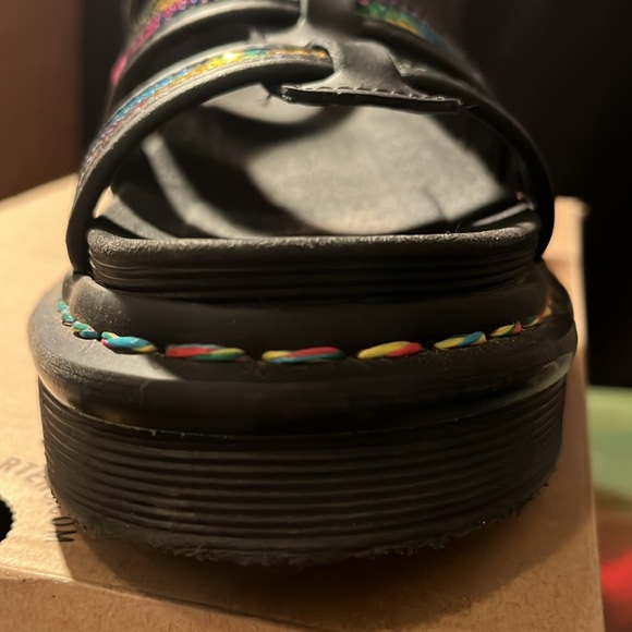 Dr. Marten Yelena Rainbow sequin sandals. Size 7. - Picture 9 of 16